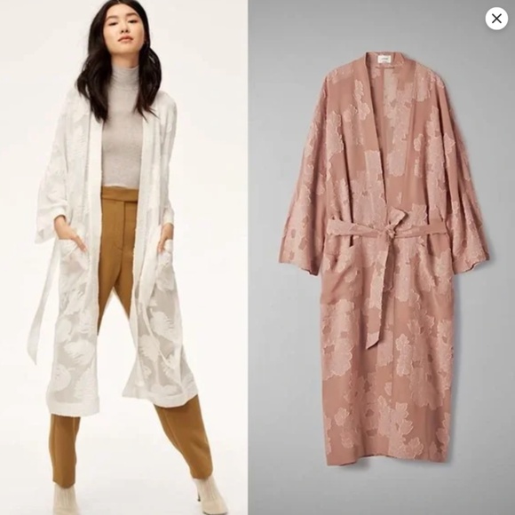 Aritzia Wilfred Durante Jacket Robe - Pink - Size XS - Picture 14 of 14